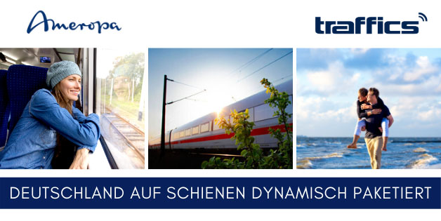 Ameropa bringt Deutschland-Tourismus mit traffics auf Schiene: Das Unternehmen paketiert erstmalig Hotels mit den neuen Bahntarifen und liefert wertvollen Content für Cosmonaut und IBE