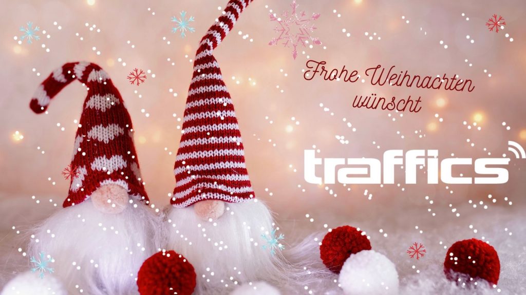 Frohe Weihnachten wünscht das traffics Team