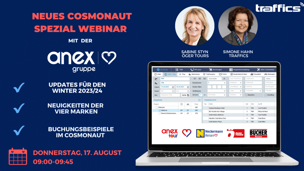 Neues Cosmonaut Spezial Webinar mit der Anex Group