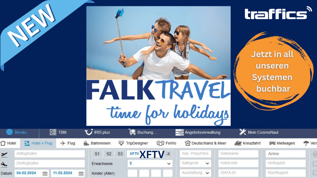 New tour operator: Falk Travel can be booked via traffics
